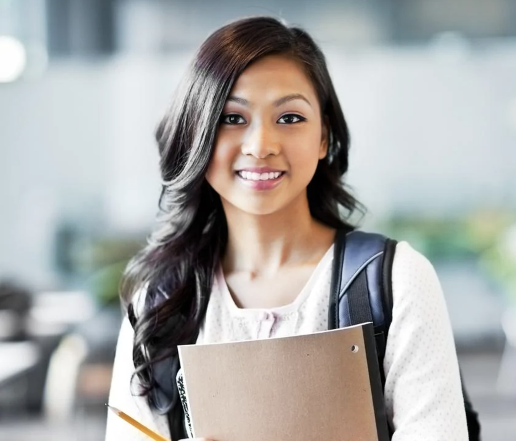 Alice is a young female student.